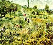 stigen upp over faltet Pierre-Auguste Renoir
